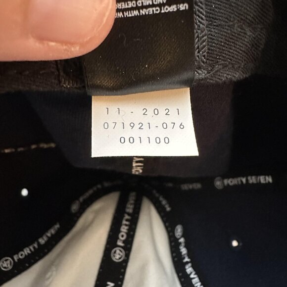 Atlanta Braves Hat Cap Strap Back Mens XX-Large Navy White MLB Baseball Blue 47 - Picture 12 of 15